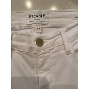 Frame Denim Jeans Le Skinny De Jeanne Jeans White Size 29